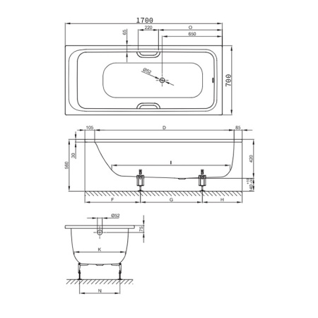 BETTE Ножки для ванны (комплект) (продаем только с ваннами!) 