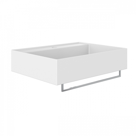 Alice Hide Раковина 60x45хВ13,5, подвесная, с отверстием под смеситель, белый глянцевый 