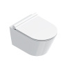 Catalano ZERO Унитаз подвесной 50x35, безободковый, смыв Tornado, покрытие Cataglaze+, без крепежа, цвет белый глянцевый