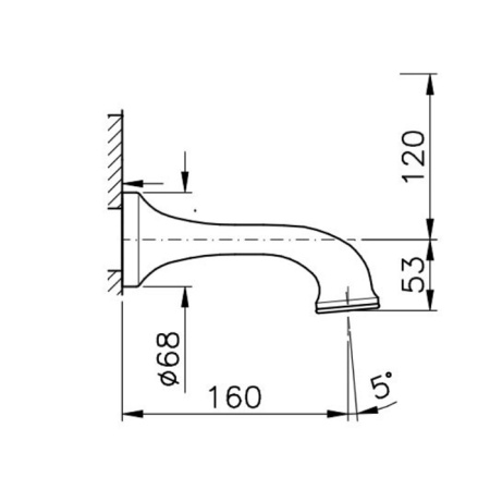 Nicolazzi Излив, цвет ХРОМ 