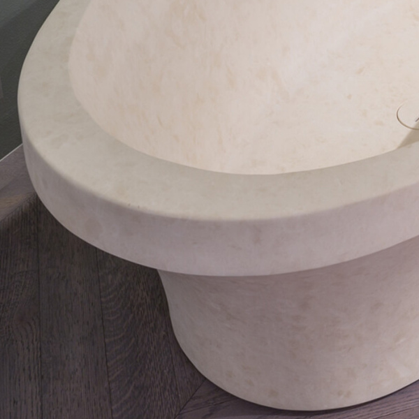 ANTONIO LUPI EPOQUE Ванна отдельностоящая 1800х920х550 мм., с нажимным донным клапаном, Pietra Luna 