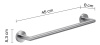 Gedy Project, полотенцедержатель, длина 45 см, цвет зачищенный хром 