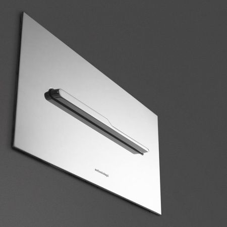 ANTONIO LUPI ONDA Клавиша смыва двойная, для инсталляций Geberit UP320, Unica, Unica+, Sigma8, отделка сатинированная сталь 