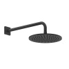 GESSI Rilievo Душевая головка шарнирная для настенного крепления на 1/2” Ø250мм, цвет: nero XL