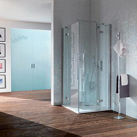 SAMO Zenit Душевой угол 96,5-99x200см, прозрачное стекло, петли справа\слева, хром