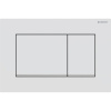 Geberit Sigma20 Клавиша для двойного смыва, квадратная: белый матовый лак, легкоочищ. покр., декор. полоски: глянцевый хром (бывшая Sigma30)
