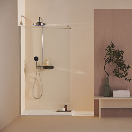 Ideal Standard Ceratherm Solos Душевая стойка, термостат, верхний душ 33см, руч.душ 13см, шланг 175см, цвет: хром 