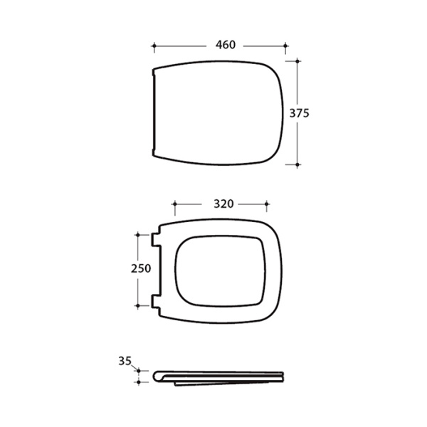 GLOBO Relais Сиденье для унитаза, цвет белый/золото (микролифт)  !!!со склада продается в комплекте с унитазом RES02.B28!!! 