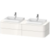 Duravit Happy D.2 Plus Раковина 600х460мм с переливом, 1 отв под смес,  выпуск с керам. покрытием цвет белый (Спец.цена из наличия)