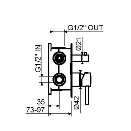 Plumberia Selection Встраиваемый BOX смесителя для душа на 2-3 вых. 
