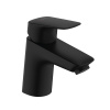 HG Logis Смеситель для раковины 70, однорычажный, со сливным гарнитуром, матовый черный (Спеццена из наличия)