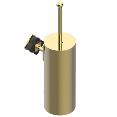 THG PETALE DE CRISTAL NOIR Ёршик для унитаза, подвесной, цвет полированное золото 