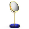 Decor Walther KR KSA Kristall Зеркало косметическое, цвет:  Capri Синий / Золото матовое