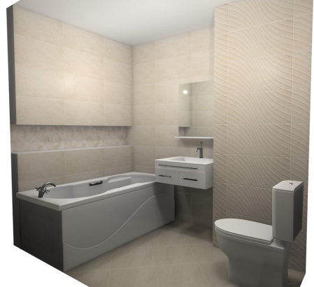 Плитка Ceramika Paradyz Emilly beige struktura 30x60 (1,44) 