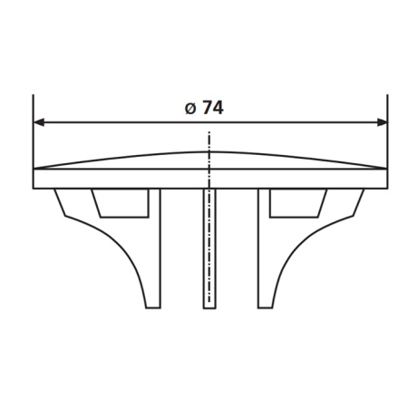SANIT Декоративная крышка для сифона для поддона (34.036.00..0000)  821/50F, цвет золото (Снято с производства!) 