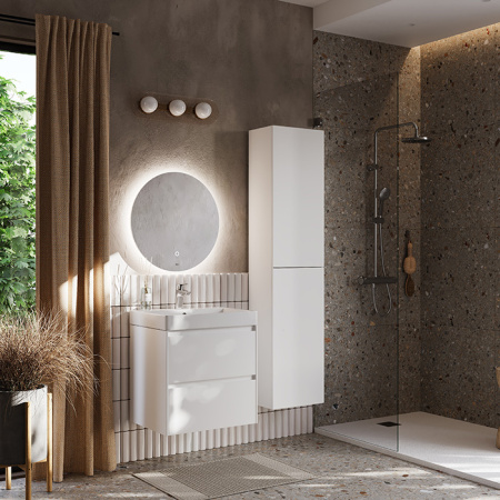 Roca ONA Тумба подвесная 585x450x565 мм. для раковины 600 мм, с 2 ящиками, белый матовый 