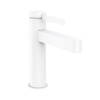 HG Finoris Смеситель для раковины, однорычажный, 110 со сливным клапаном Push-Open, матовый белый