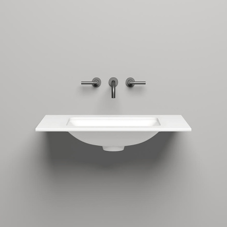 SALINI Столешница 800х500х15 мм, из материалв S-Stone, цвет белый матовый 