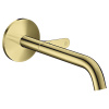 AX One Смеситель для раковины Sel, настенный, цвет полированное золото