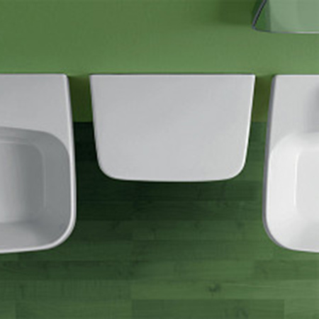 Simas Degrade Полка 40х27см подвесная с креплениями, цвет: белый 