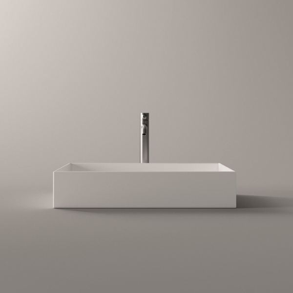 Alice Hide Раковина 60x37хВ12, накладная, без отверстия под смеситель, белый глянцевый 