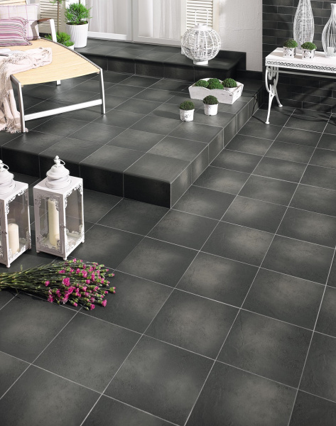 Плитка базовая Ceramika Paradyz Semir Grafit klinker 30х30х0,85 (1,26) 