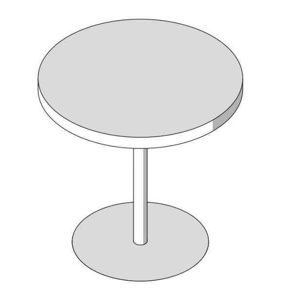 Effegibi Столик 60Øxh60 см, Каркас из окрашенного алюминия, столешница из фарфорового керамогранита белого цвета 