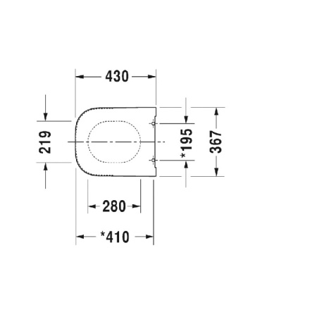 Duravit Happy D.2 Сиденье для унитаза съемное, петли: нерж. Сталь, без автоматического опускания, Цвет: Белый 