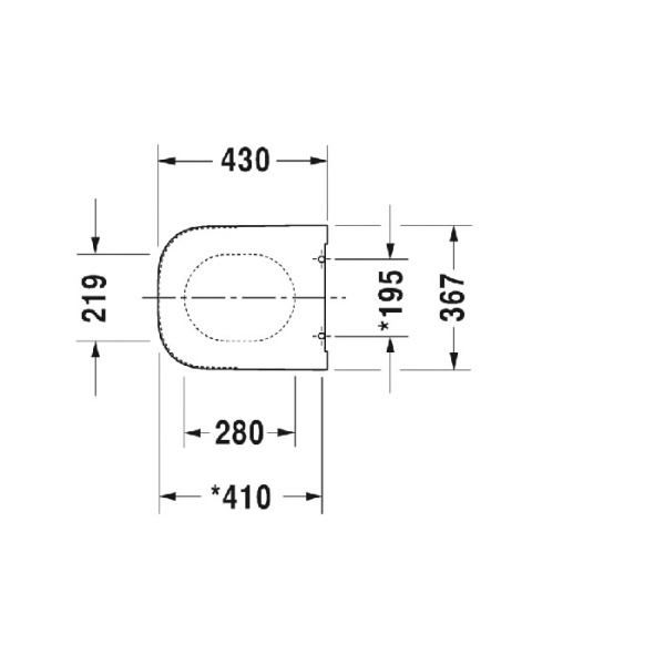 Duravit Happy D.2 Сиденье для унитаза съемное, петли: нерж. Сталь, без автоматического опускания, Цвет: Белый 