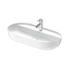 Duravit Luv Раковина на столешницу 800мм Luv, без перелива,с площадкой, с 1 отв. под смеситель, с донным клапаном,цвет белый