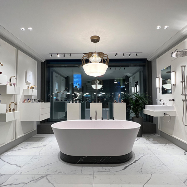 THG Montaigne marbre Grand Antique à manettes Смеситель для ванны набортный на 5отв., Цвет: Matt nickel PVD 