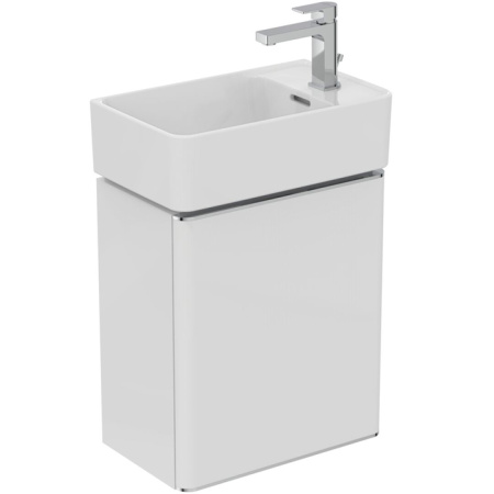 Ideal Standard Strada 2 Guest Раковина 450х270 мм, подвесная, с отв. под смес. справа , с крепежом и керам крышкой, цвет: белый глянец 