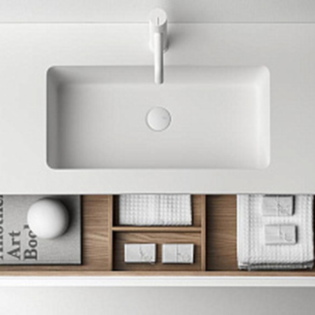 FALPER 7.0 Композиция из тумбы R0110000000BQ 1000х450х300 и раковины CERAMILUX P7C10001000OP с 1 отверстием под смеситель 