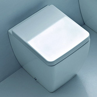 Kerasan Ego унитаз приставной, белый 46 см, сиденье на выбор