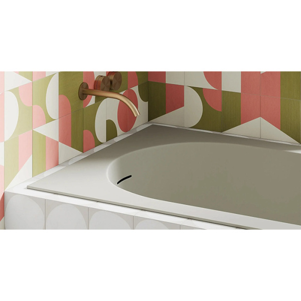 Salini ORNELLA KIT Встраиваемая ванна 1700х800х600мм, овальная чаша, донный клапан, сифон,  щелевой слив-перелив, мат-л: S-Sense, глянцевый, белый. 