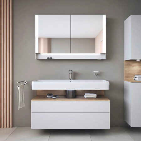 Duravit  Qatego Раковина накладная/подвесная 1200х470х125 мм, с 1 отв под смеситель, цвет белый 