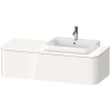 Duravit Happy D.2 Plus Раковина 600х460мм с переливом, 1 отв под смес,  выпуск с керам. покрытием цвет белый (Спец.цена из наличия)