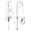 Fima Carlo Frattini Spillo Up Смеситель для раковины, на 1 отв., с донным клапаном, цвет: золото 