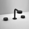 CISAL Slim Смеситель  для раковины на 3 отверстия с донным клапаном, цвет черный матовый