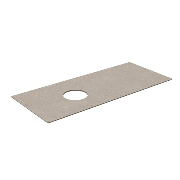 Kerama Marazzi MAGICA Столешница из керамогранита для накладных раковин Риккарди 120 см, бежевый матовый (без отв.) 