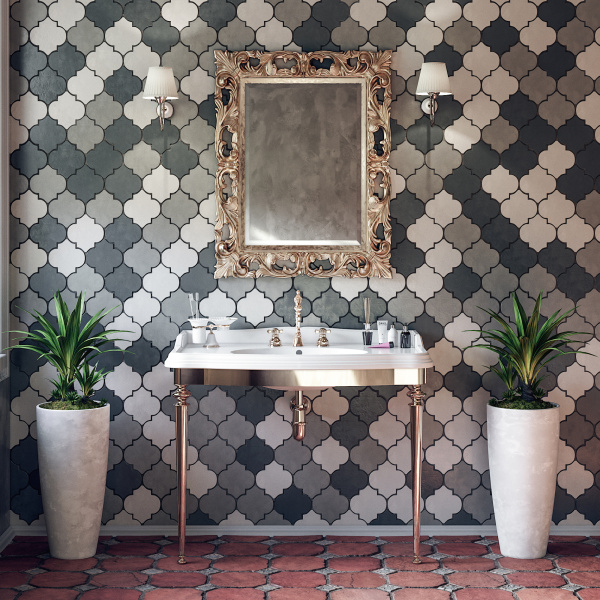 TW Bristol 874.3, структура металлическая под раковину-консоль AR874 р-р 1050*560*h850, материал: латунь, цвет отделки: золото 