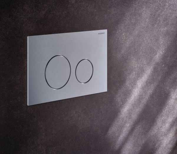 Geberit Sigma40 Клавиша для двойного смыва, круглая: Матированный, легкоочищ. покр. 