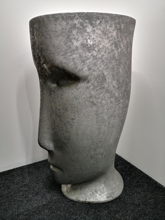 Kerasan Artwork Раковина свободностоящая "MOLOCO", с отверстием для слива в стену, цвет белый/античная платина (ЗАКАЗ по запросу!) 