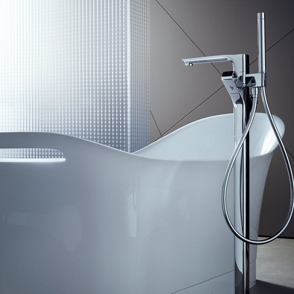 AX Urquiola Ванна свободностоящая мин. литье, 180х80x69см в комплекте со сливом, цвет: белый 