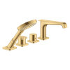 AX Citterio E Смеситель на ванну 4 отв. , цвет шлифованное золото