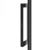 KERAMA MARAZZI Душевая дверь CRISTALLO, раздвижная с функцией soft close, 120х210, матовый черный 