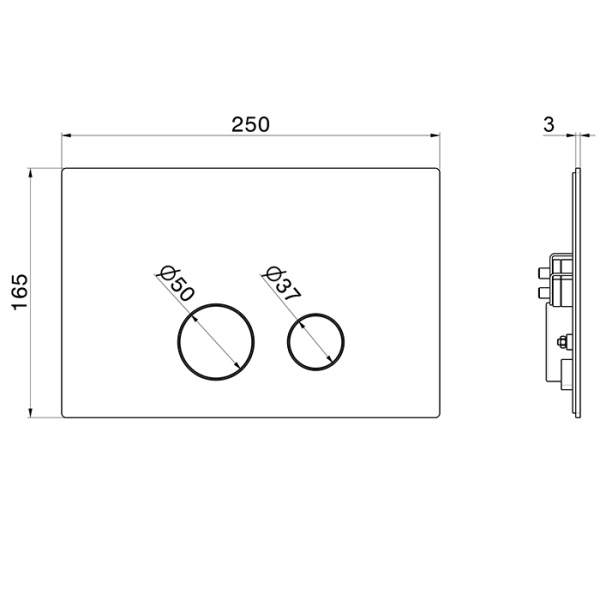 Newform X-Steel 316 Смывная панель для туалета, совместимая со скрытыми бачками GEBERIT SIGMA 8 и SIGMA 12, цвет: PVD brushed gun metal 