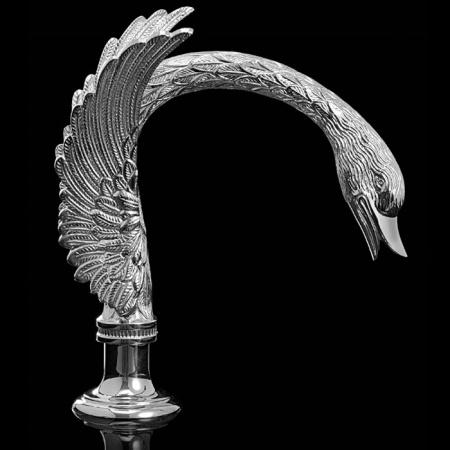 Devon&Devon Excelsior Swan Смеситель для установки на борт ванны с 5 отверстиями, переключателем и душем. Цвет: хром. 