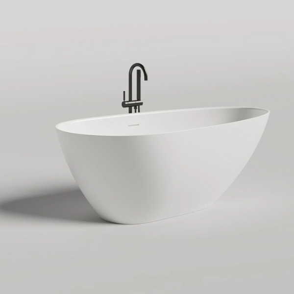 Salini PAOLA  Ванна отдельностоящая 1720х825х600 мм, "Click-Clack" белый, сифон, интегр.слив пер., мат-л: S-Sense, глянцевый, белый 