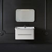 Kerasan Waldorf Комплект подвесной мебели 100см, с 1 ящиком и 1 дверцей. Цвет: матовый белый